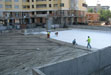 Thermal insulation of the roof parking with monolithic foam concrete and waterproofing PVC membrane by SIKA technology - Foam Concrete Industrial Technologies