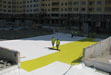 Thermal insulation of the roof parking with monolithic foam concrete and waterproofing PVC membrane by SIKA technology - Foam Concrete Industrial Technologies