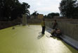 Thermal insulation of the roof parking with monolithic foam concrete and waterproofing PVC membrane by SIKA technology - Foam Concrete Industrial Technologies
