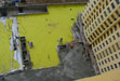 Thermal insulation of the roof parking with monolithic foam concrete and waterproofing PVC membrane by SIKA technology - Foam Concrete Industrial Technologies